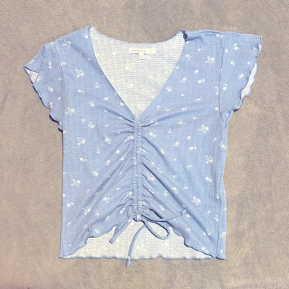 ANTISTAR blue floral tee